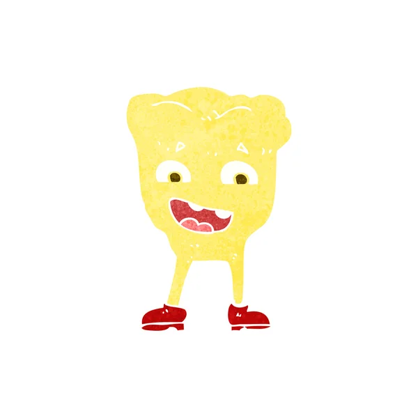 Kreslený žlutý zub — Stockový vektor