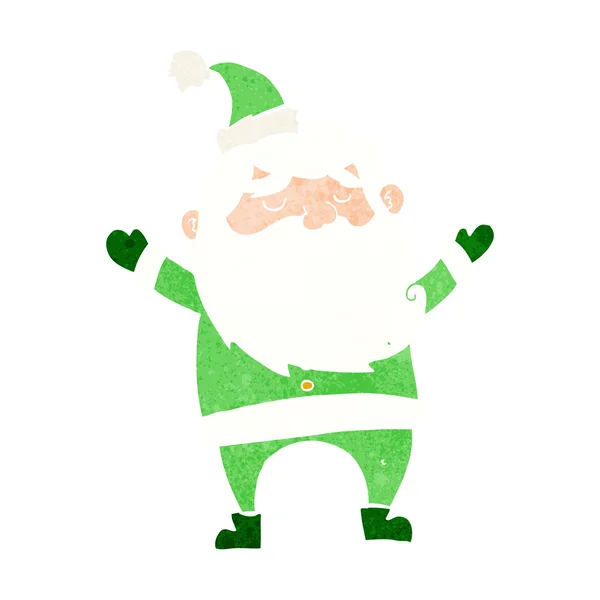 Dibujos animados feliz santa claus — Vector de stock