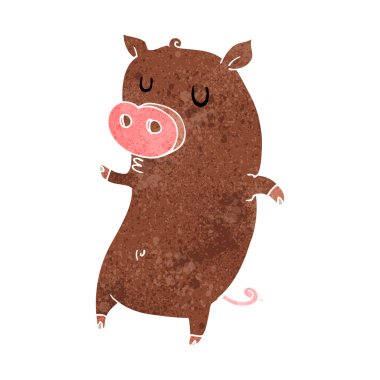 komik karikatür domuz