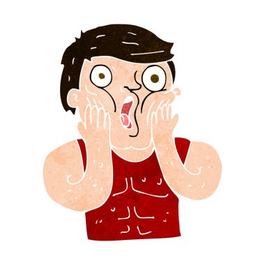 çizgi film şok jimnastik adamı