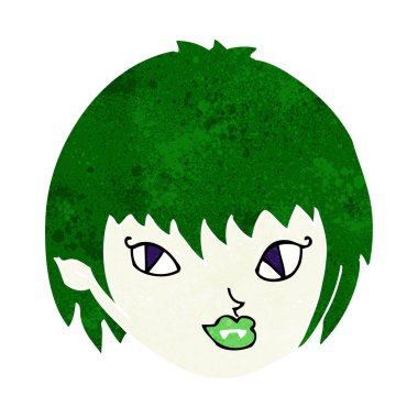 Çizgi filmdeki vampir kız suratı