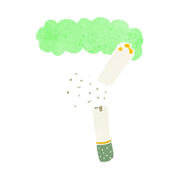 Cartoon cigarro de maconha quebrado — Vetor de Stock