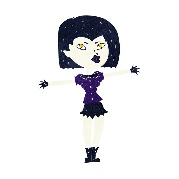 Cartoon ragazza vampiro — Vettoriale Stock