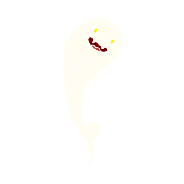 Fantasma asustadizo de dibujos animados — Vector de stock