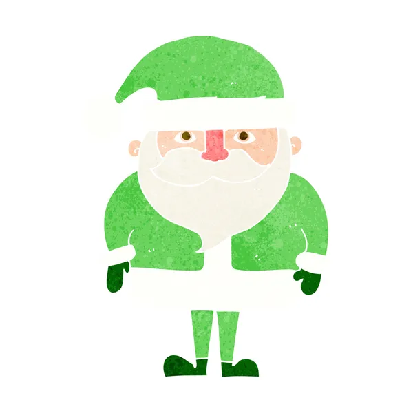 Dibujos animados feliz santa claus — Vector de stock