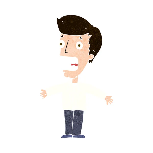 Cartoon schreeuwen man — Stockvector