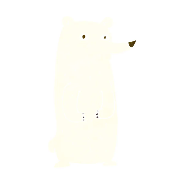 Grappige cartoon polar bear — Stockvector