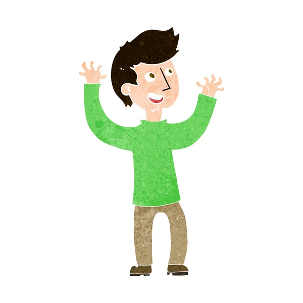 Cartoon happy man — Stock Vector