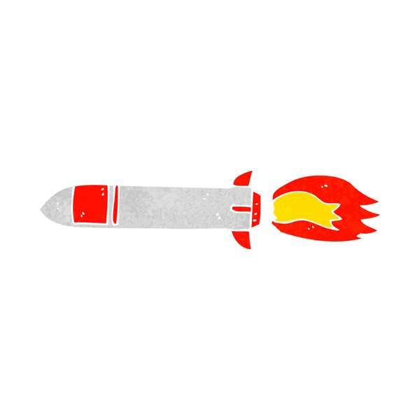 Missile de bande dessinée — Image vectorielle