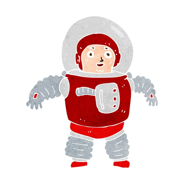 Cartoon space man — Stock Vector