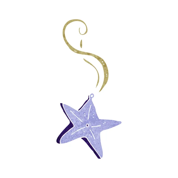 Cartoon magic star necklace — Stock Vector