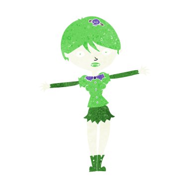 karikatür vampir kız