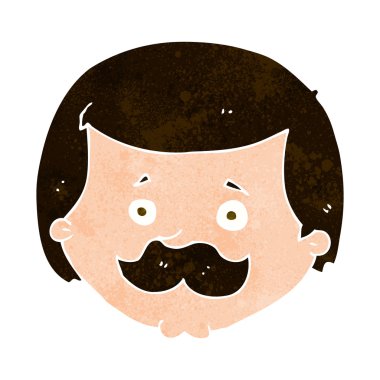 Çizgi filmdeki bıyıklı adam.