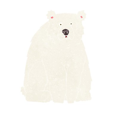 karikatür komik kutup ayısı