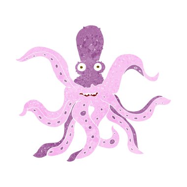 karikatür dev ahtapot