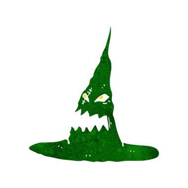 Çizgi film hayaleti cadı şapkası.