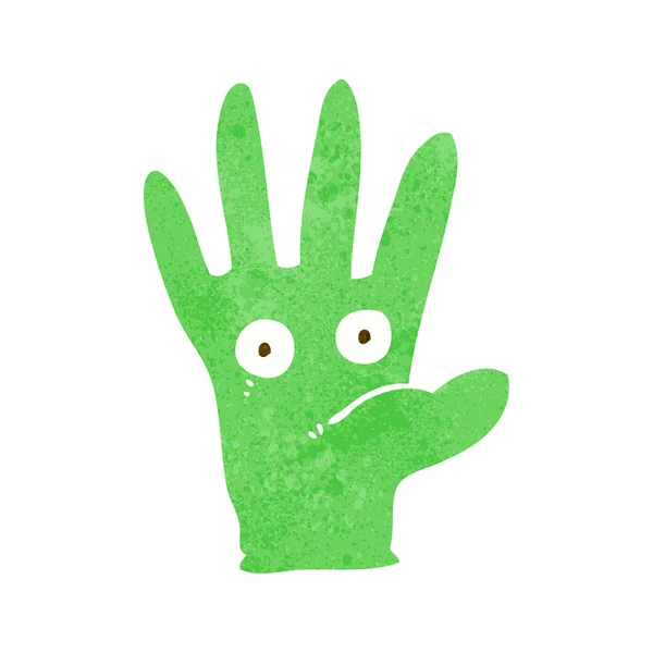 Cartoon Hand mit Augen — Stockvektor