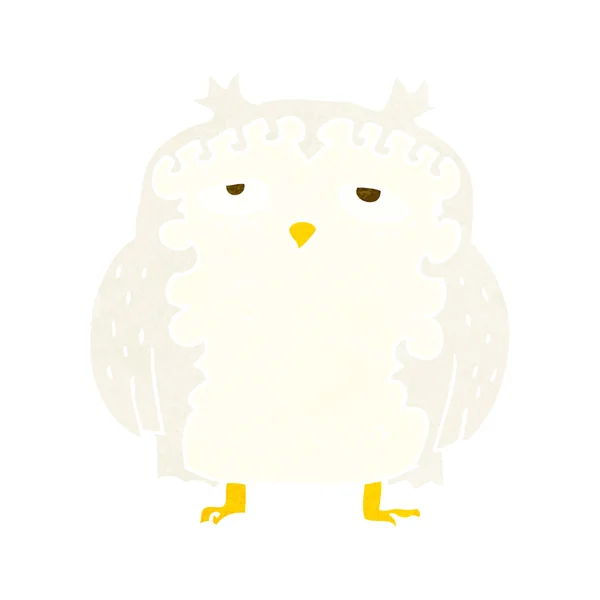 Cartoon wise old owl — Stock Vector