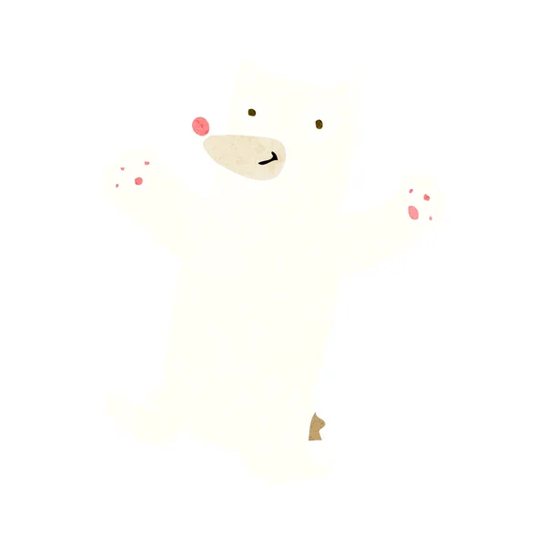 Kartun beruang kutub - Stok Vektor