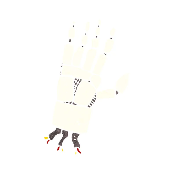 Main robot dessin animé — Image vectorielle