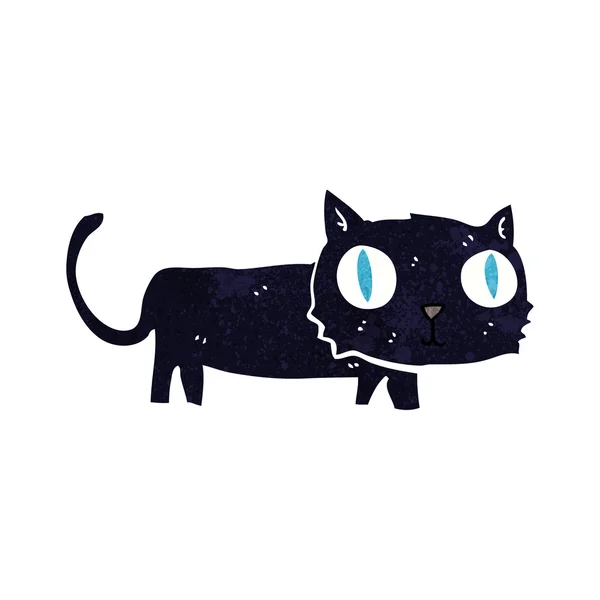 Desenhos animados gato preto — Vetor de Stock