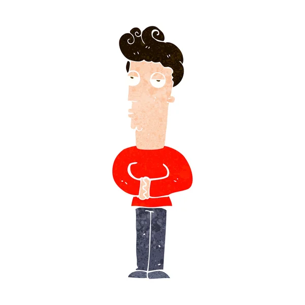 Cartoon arrogante man — Stockvector