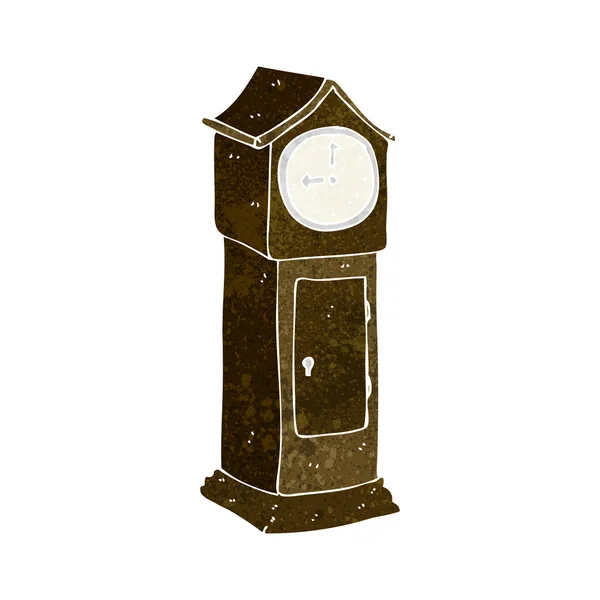 Horloge grand-père dessin animé — Image vectorielle