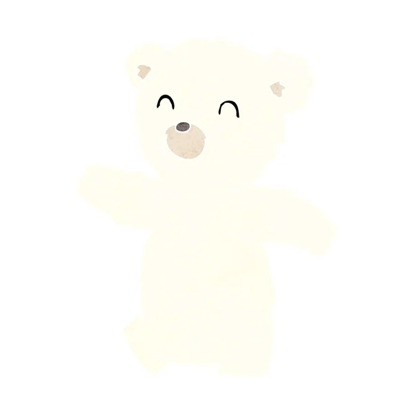 Dibujos animados oso polar — Vector de stock