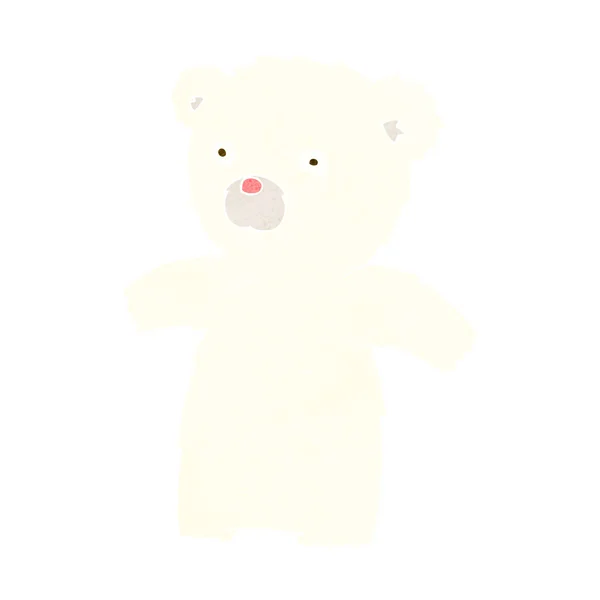 Dibujos animados oso polar — Vector de stock