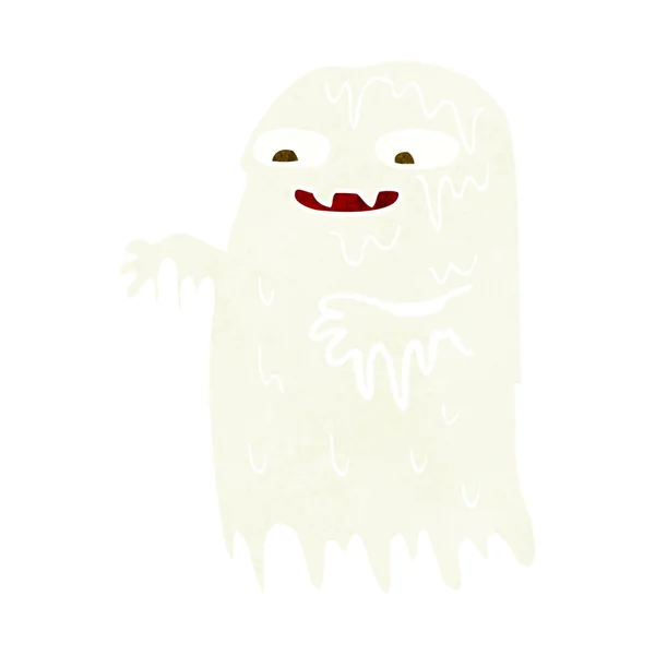 Dibujos animados fantasma mugriento burdo — Vector de stock