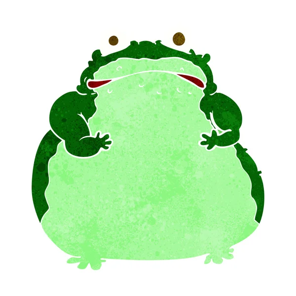Γελοιογραφία λίπους βάτραχος — Διανυσματικό Αρχείο
