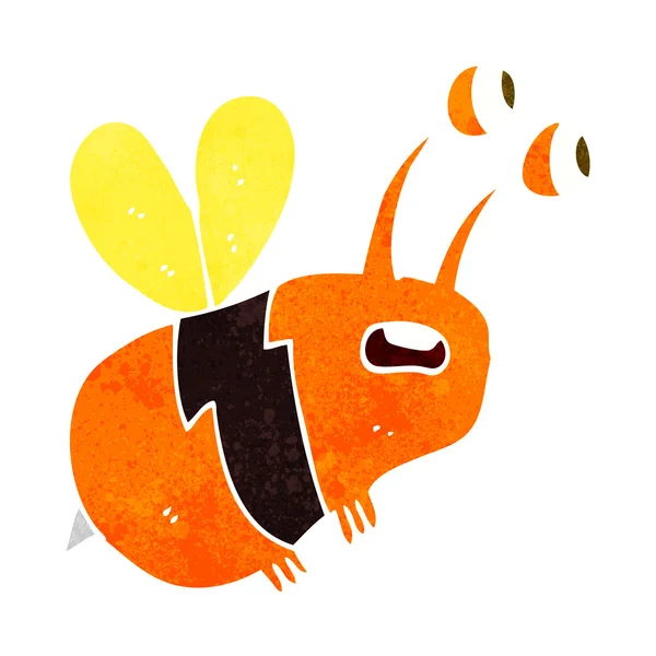 Desenho animado abelha assustada — Vetor de Stock