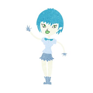 karikatür vampir kız