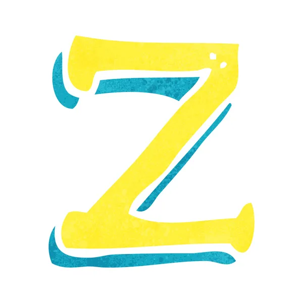 Cartoon letter Z — Stock Vector