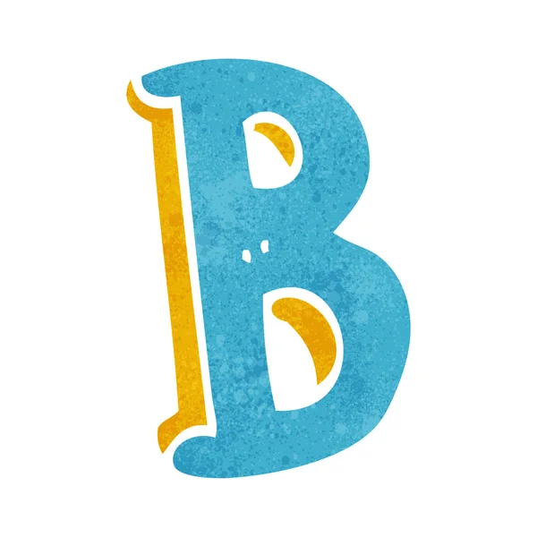 Cartoon letter b — Stockvector