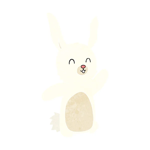 漫画幸せなウサギ — ストックベクタ