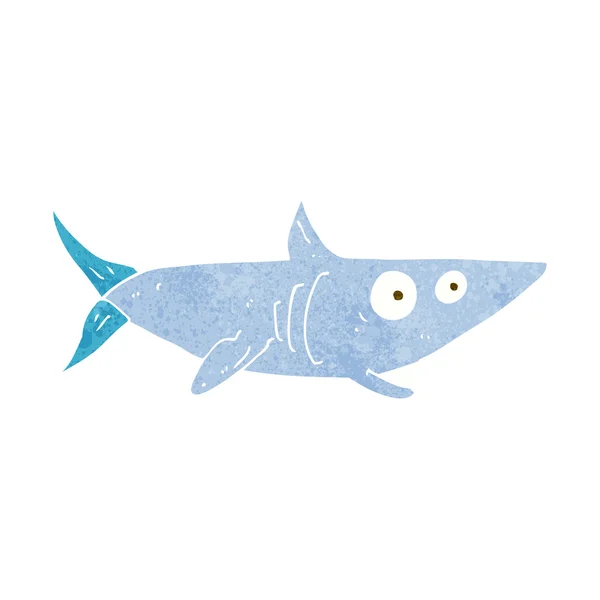 Cartoon gelukkig haai — Stockvector