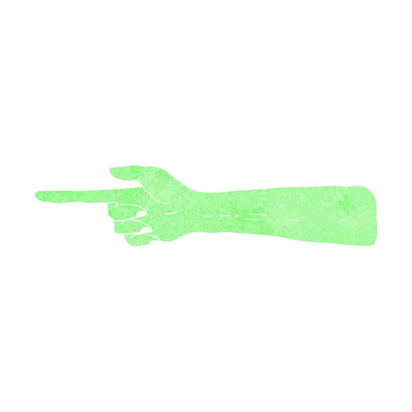 Pointing zombie hand cartoon — Stock Vector