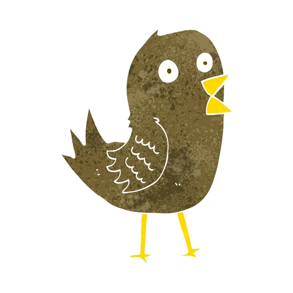 Kreskówka tweeting ptak — Wektor stockowy
