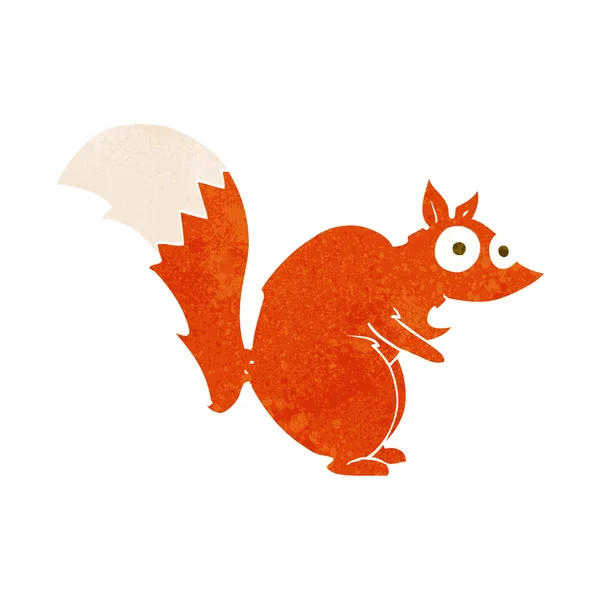 Funny startled squirrel cartoon — Stock Vector