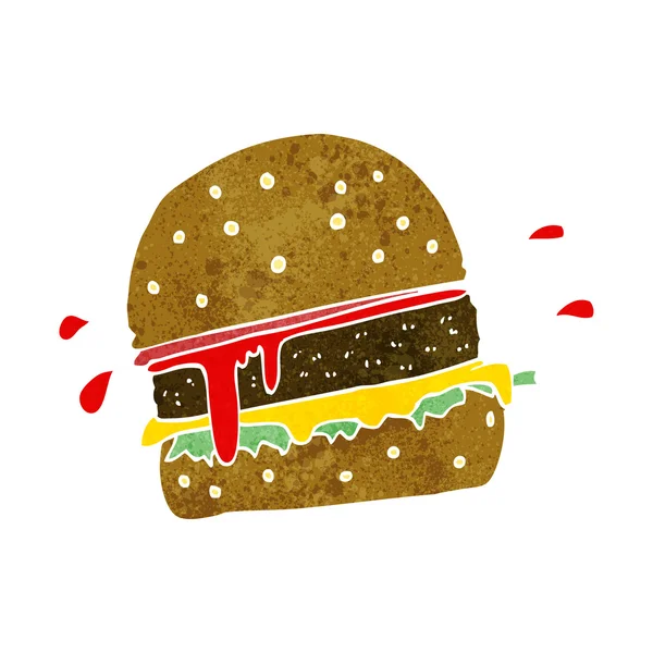 Cartoon burger — Stock Vector