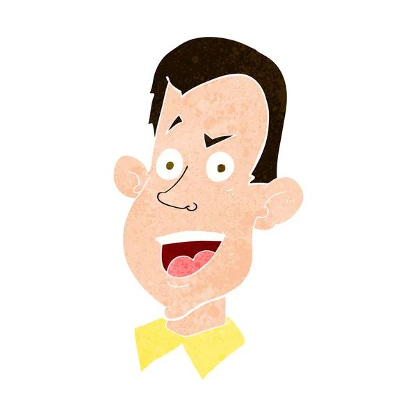 卡通男性的脸 — 图库矢量图片