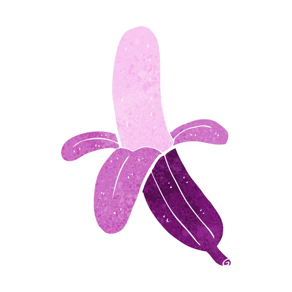 Plátano púrpura de dibujos animados — Vector de stock
