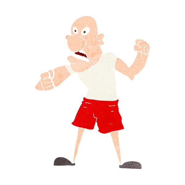 Cartoon violent man — Stock Vector