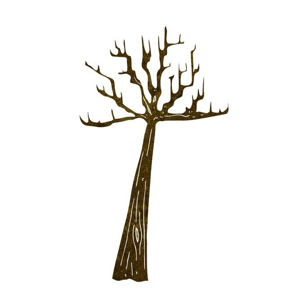 Dessin animé arbre d'hiver — Image vectorielle