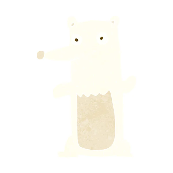 Orso polare del fumetto — Vettoriale Stock