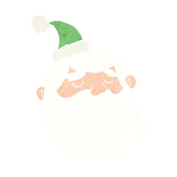 Cartoon santa claus gezicht — Stockvector