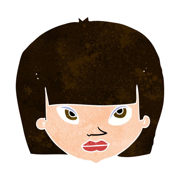 Cartoon geërgerd vrouw — Stockvector