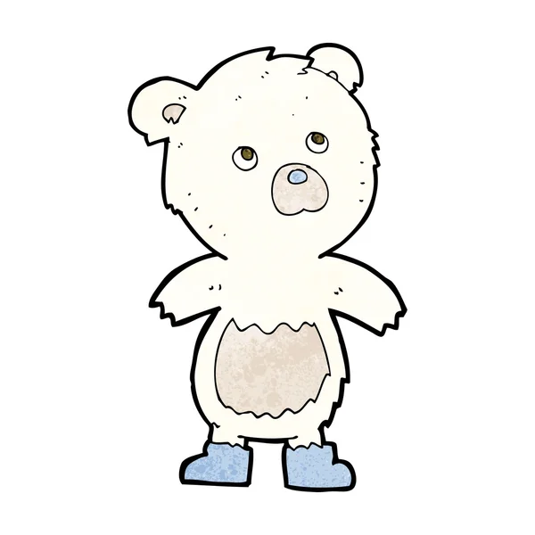 Desenho animado pequeno urso bonito — Vetor de Stock
