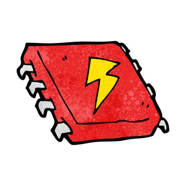 karikatür bilgisayar çipi